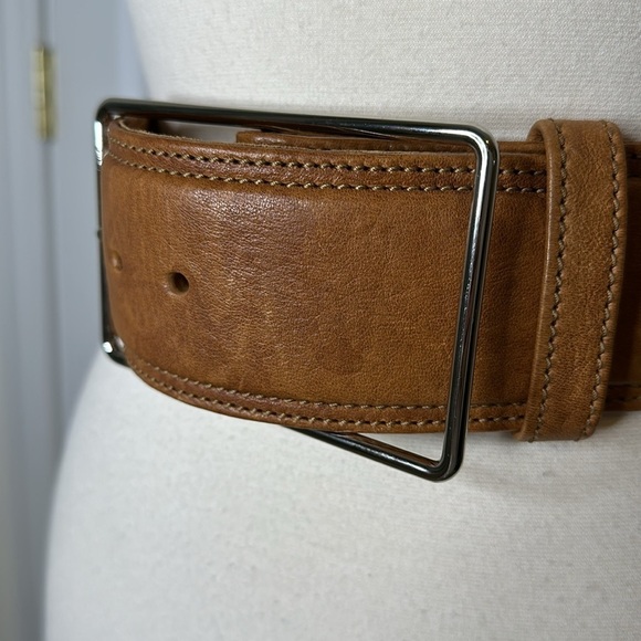 3.1 Phillip Lim tan Brown leather waist belt Medium - Picture 2 of 9